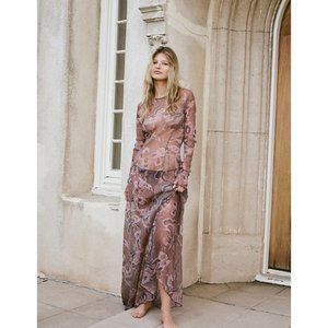 Free People Show Stopper Maxi Slip Dress LARGE NWT